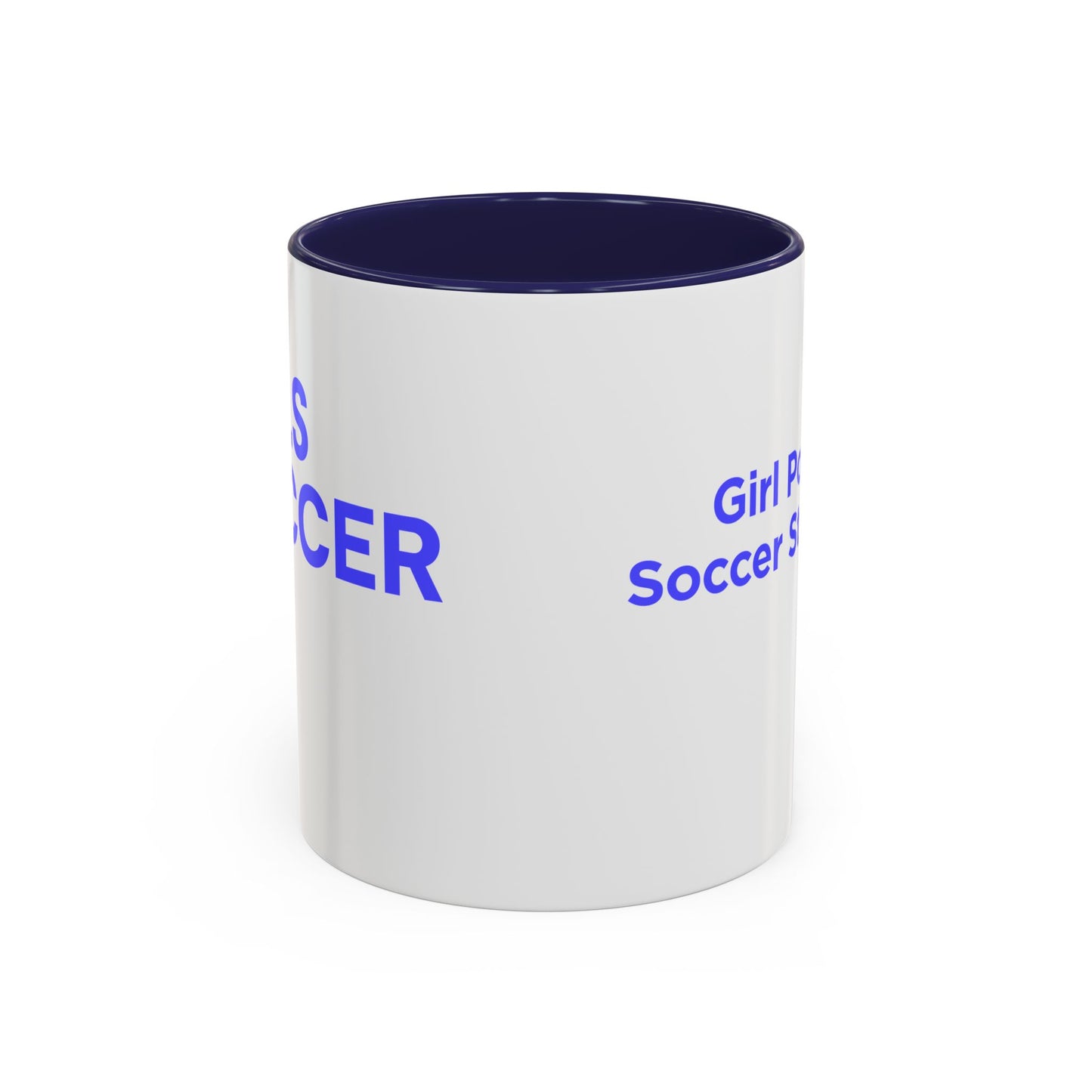 GirlsSoccer Coffee Mug (Blue Text)