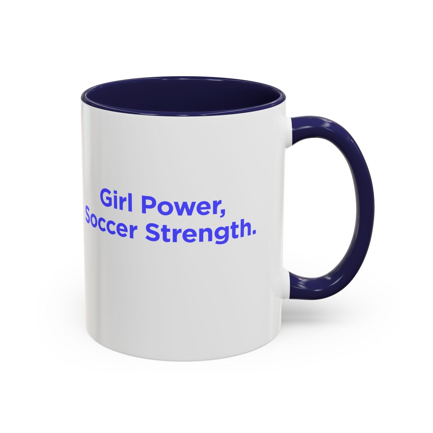 GirlsSoccer Coffee Mug (Blue Text)
