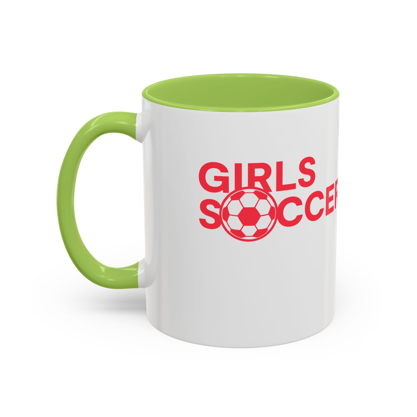 GirlsSoccer Coffee Mug (Red Text)