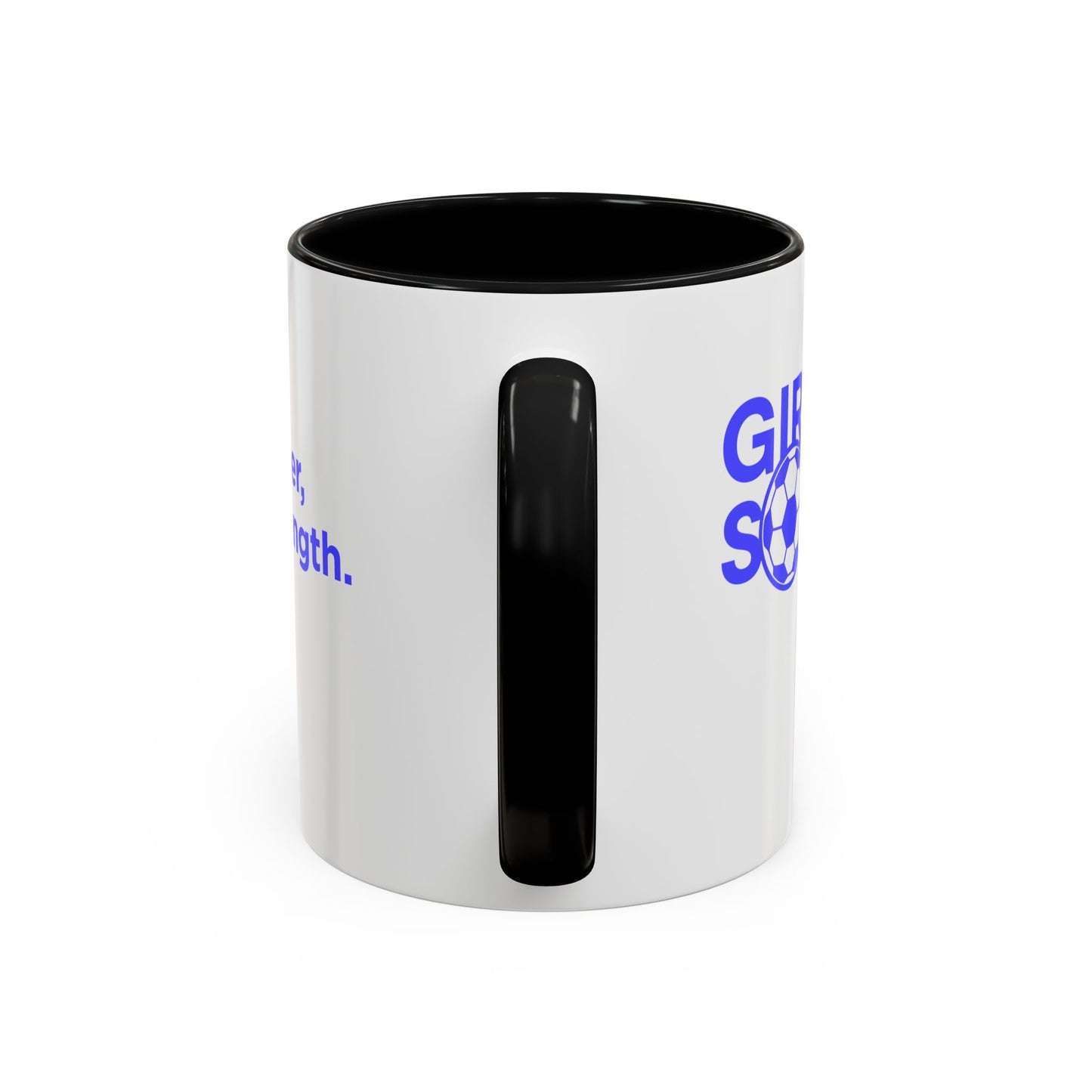 GirlsSoccer Coffee Mug (Blue Text)
