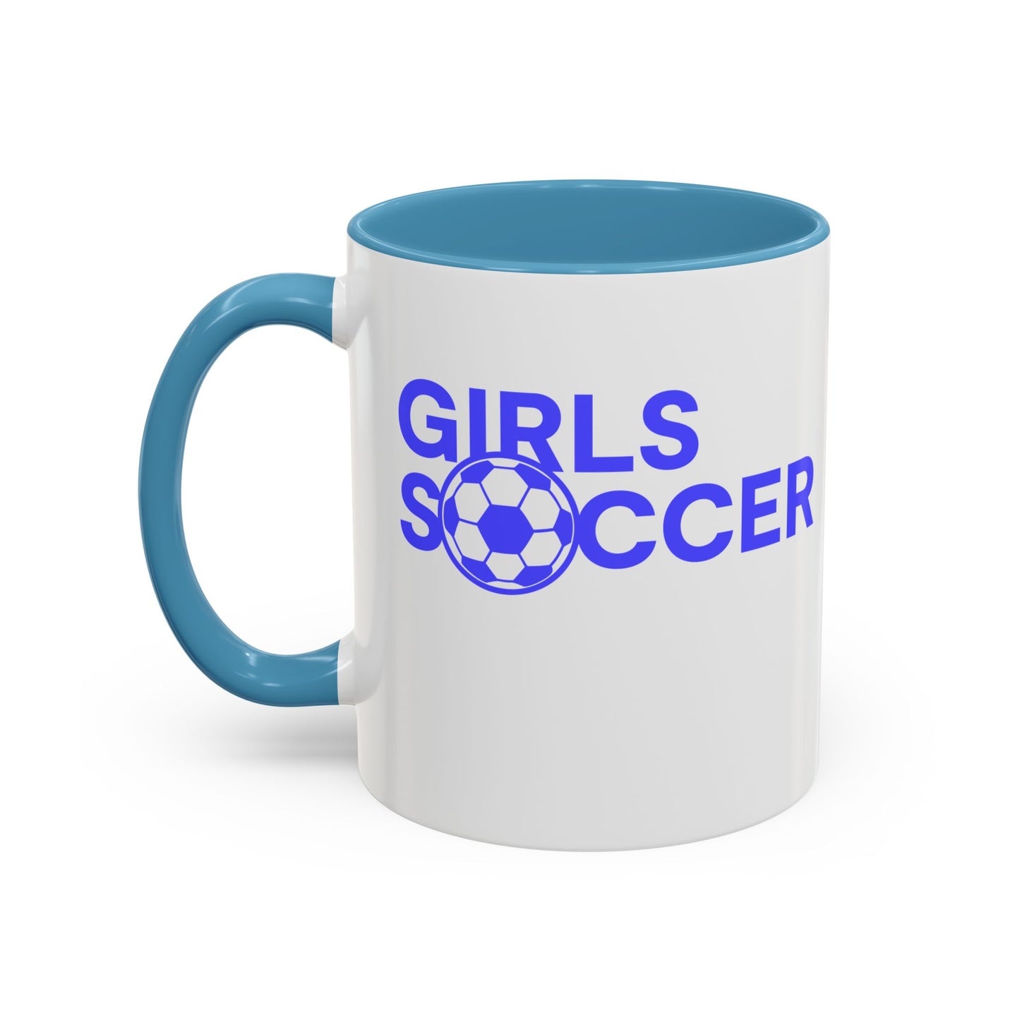 GirlsSoccer Coffee Mug (Blue Text)