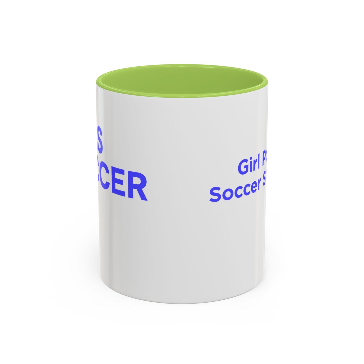 GirlsSoccer Coffee Mug (Blue Text)