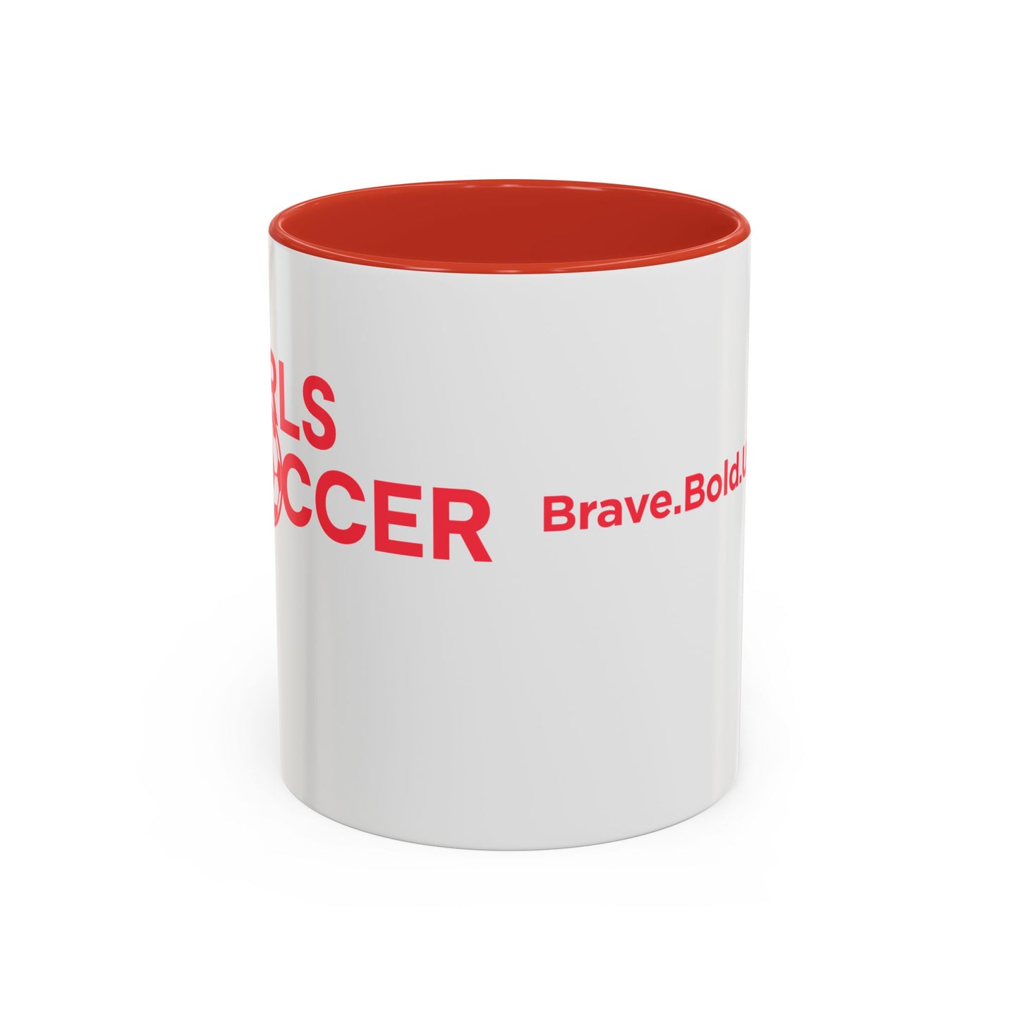 GirlsSoccer Coffee Mug (Red Text)