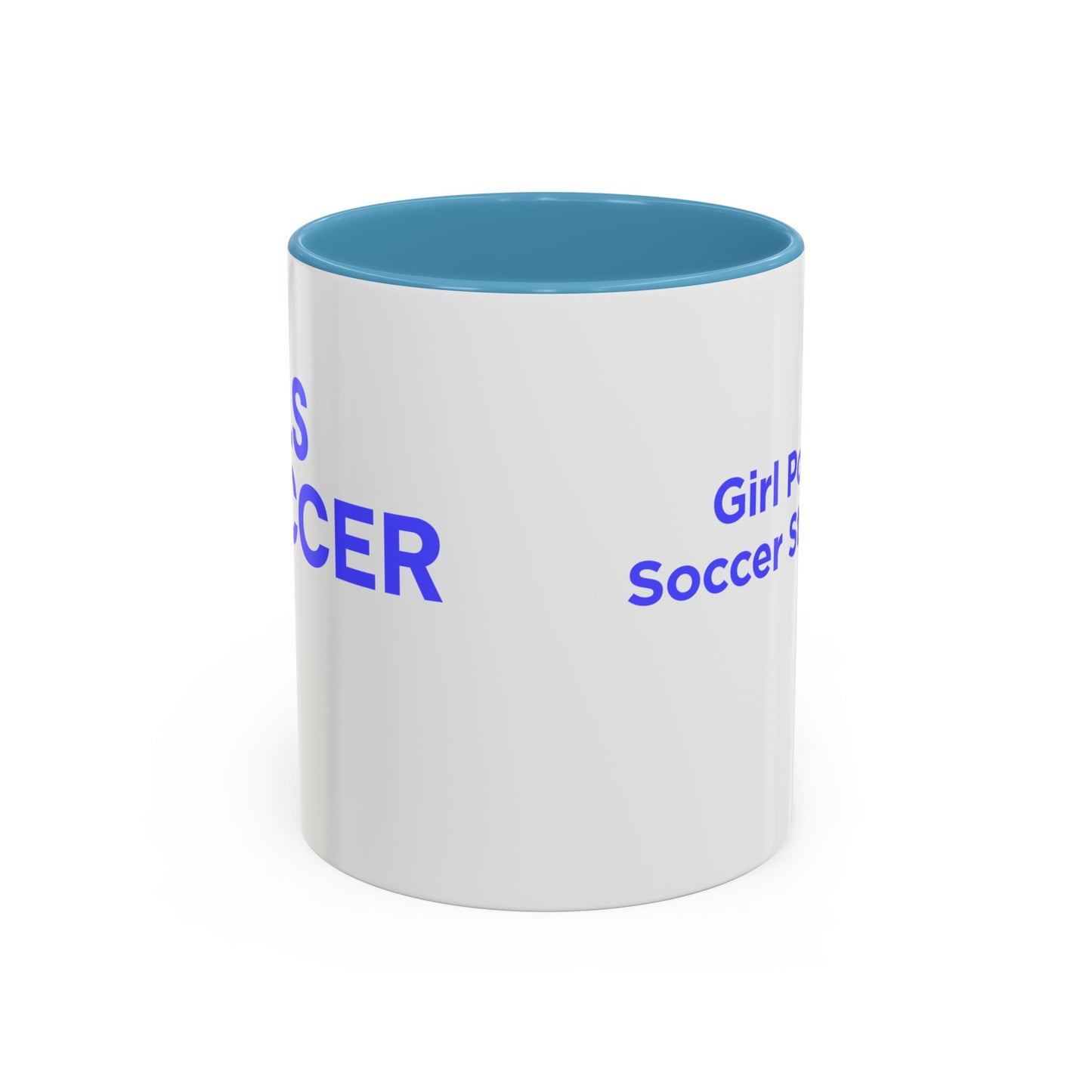 GirlsSoccer Coffee Mug (Blue Text)