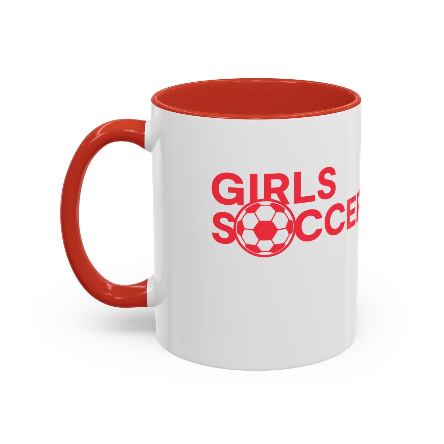 GirlsSoccer Coffee Mug (Red Text)
