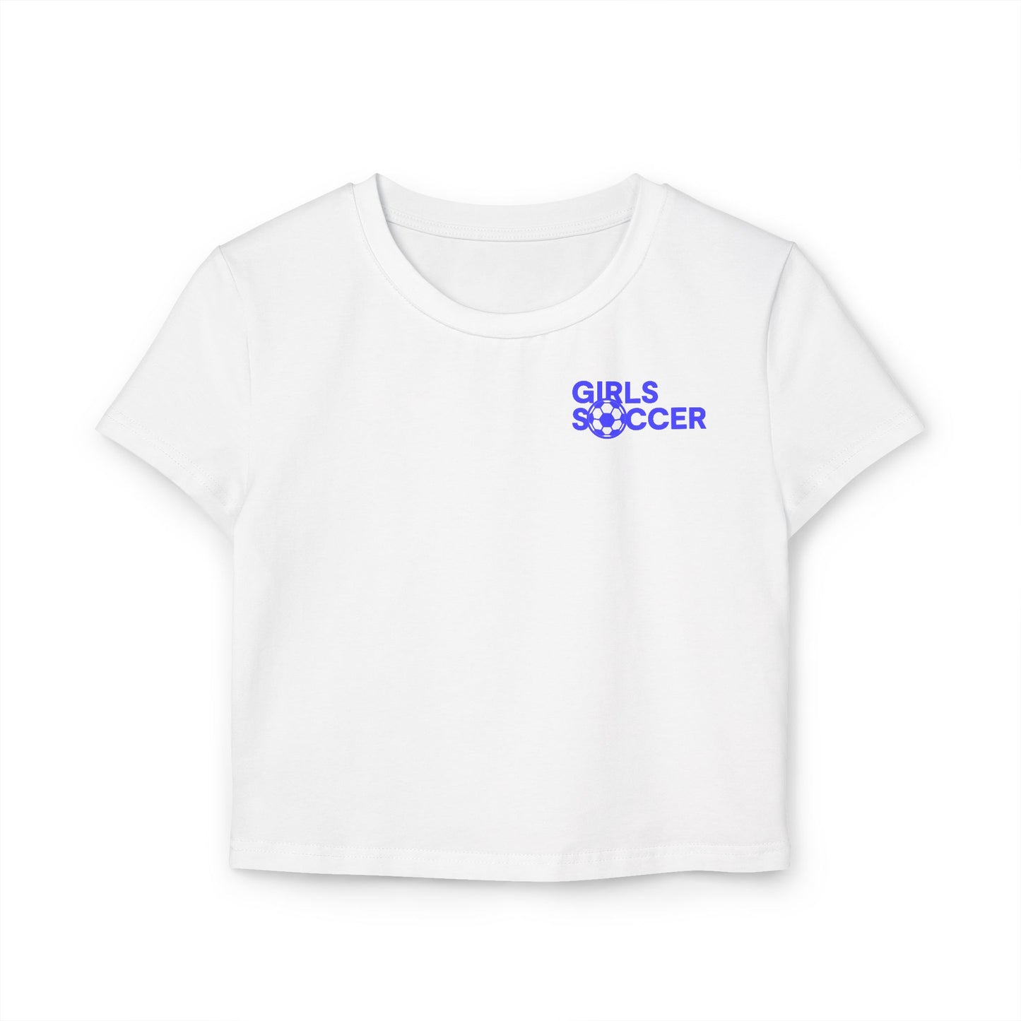 Backtalk Crop - Stronger than yesterday (White/Blue Text)