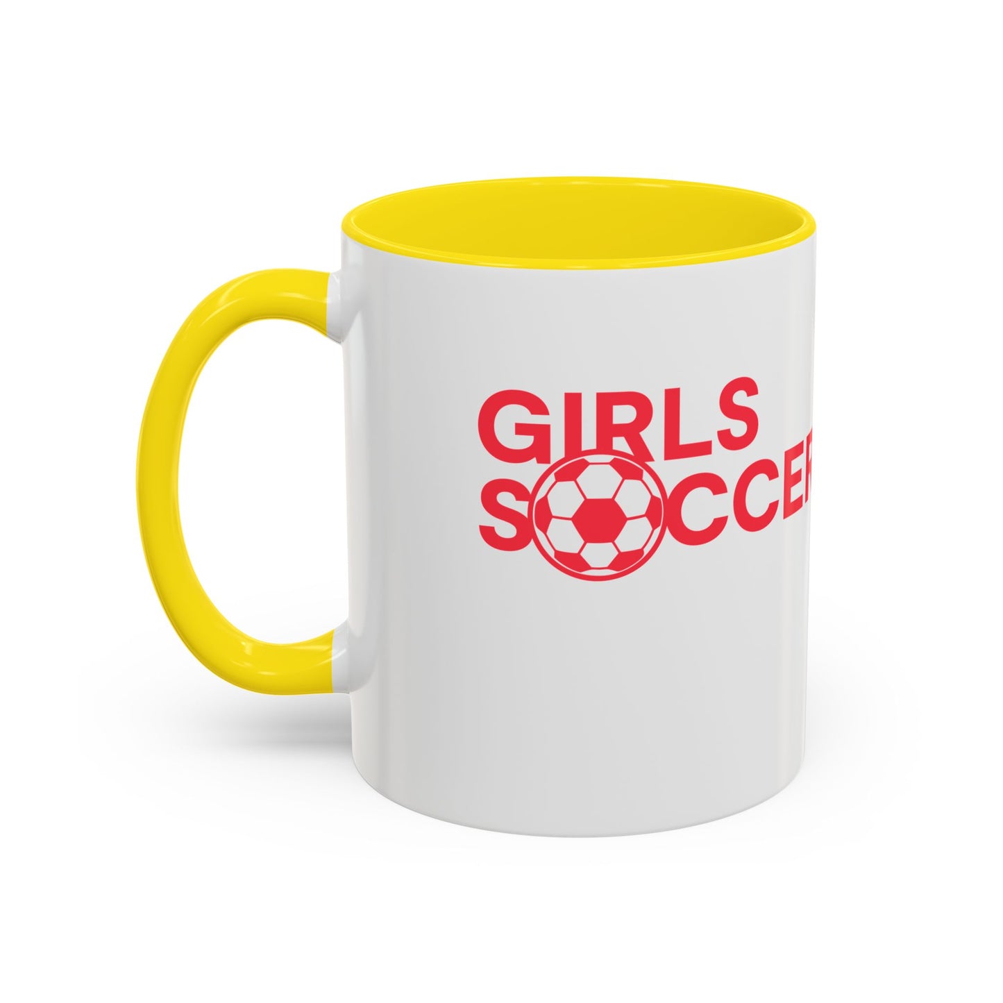 GirlsSoccer Coffee Mug (Red Text)