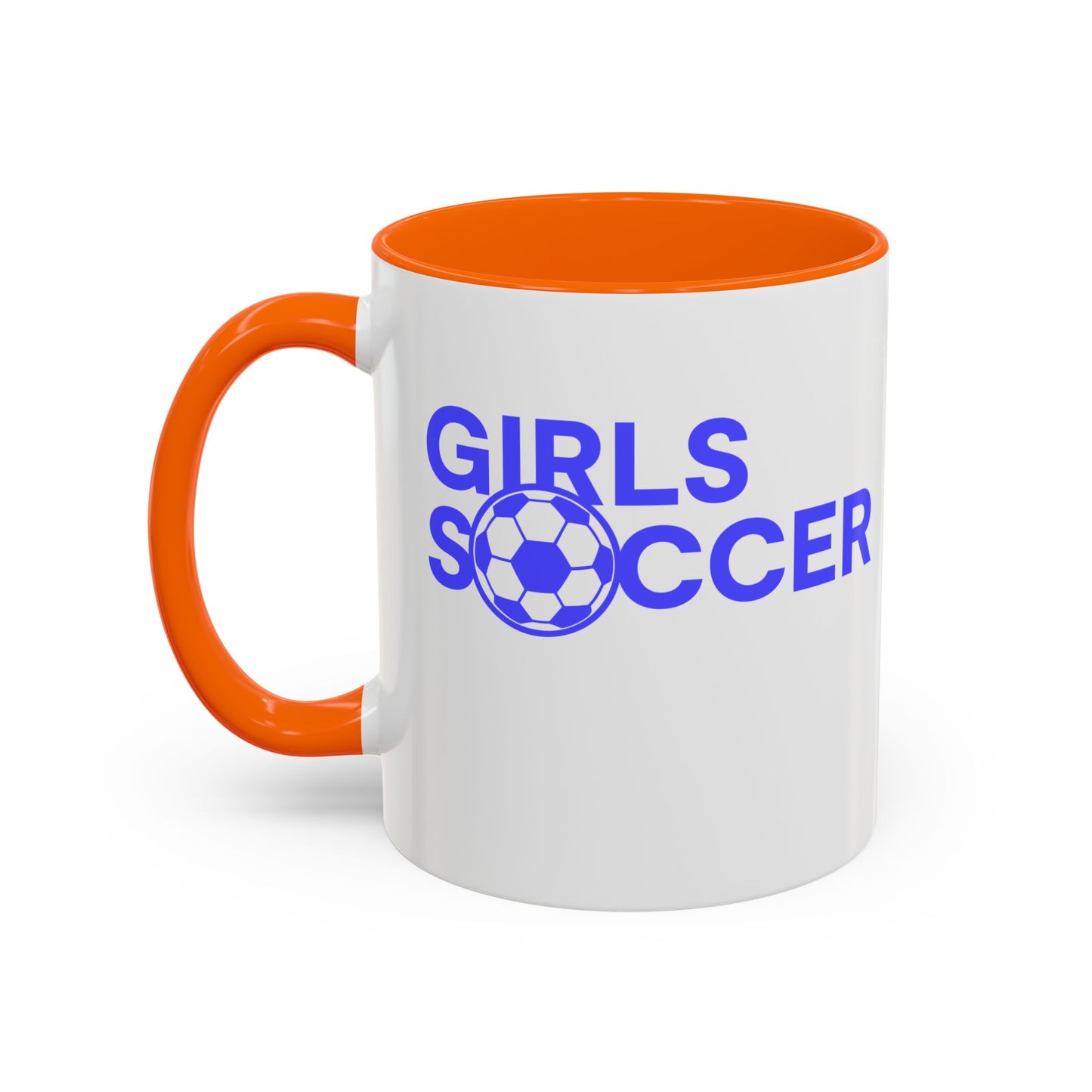 GirlsSoccer Coffee Mug (Blue Text)