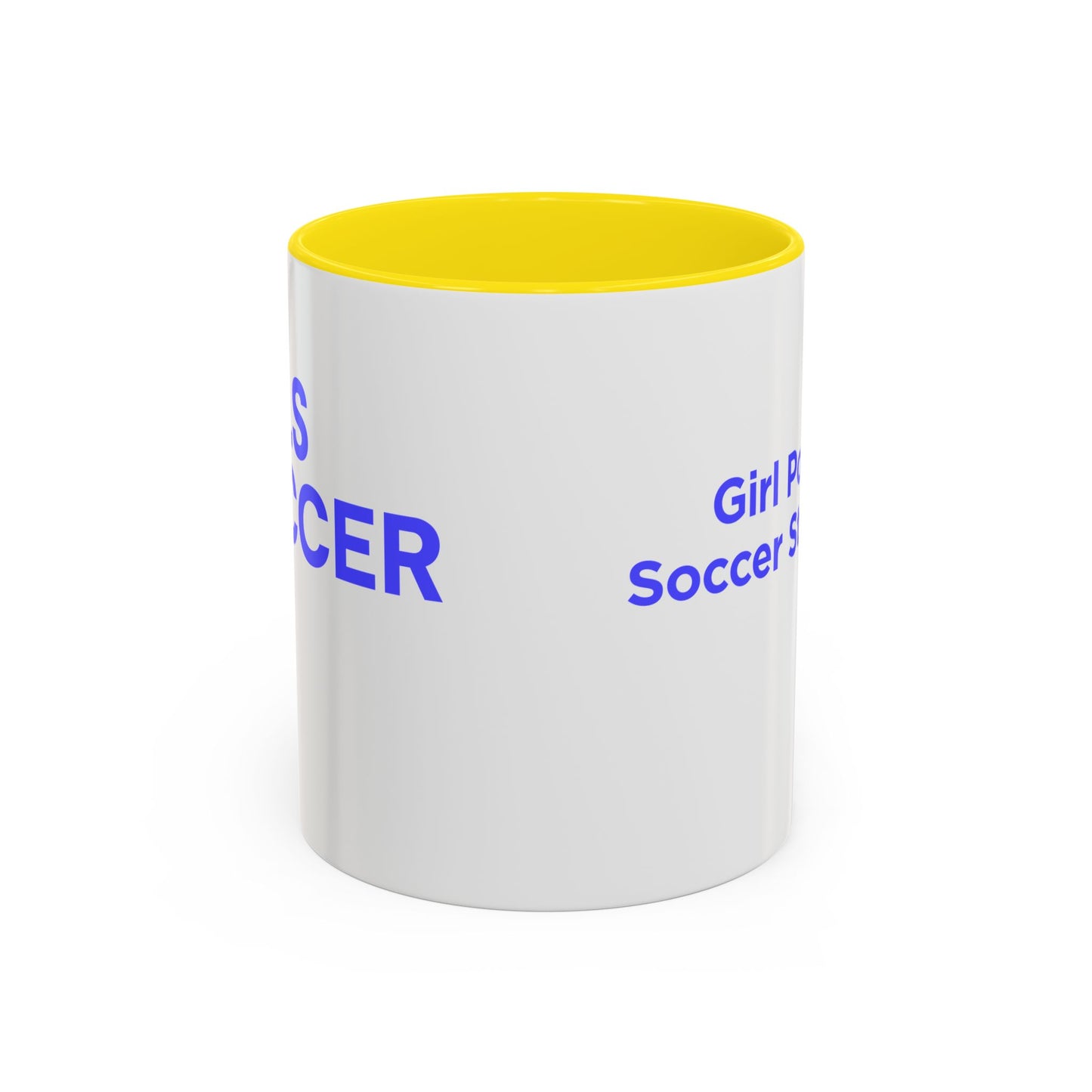 GirlsSoccer Coffee Mug (Blue Text)