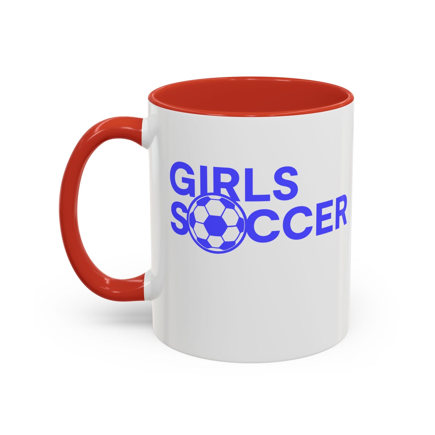 GirlsSoccer Coffee Mug (Blue Text)
