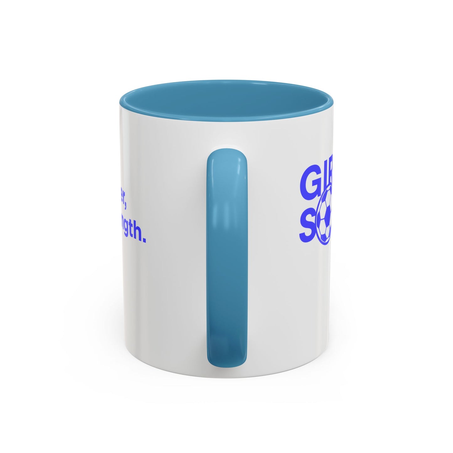 GirlsSoccer Coffee Mug (Blue Text)