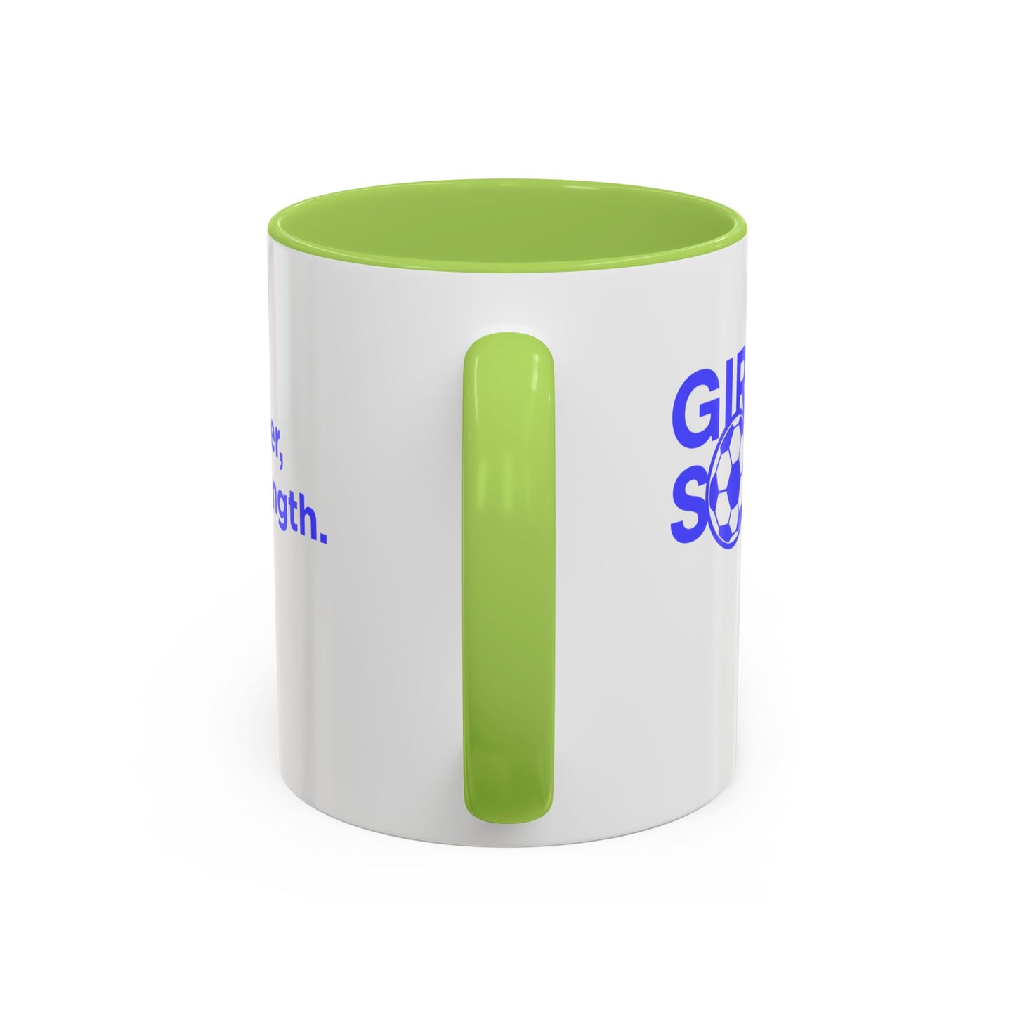 GirlsSoccer Coffee Mug (Blue Text)