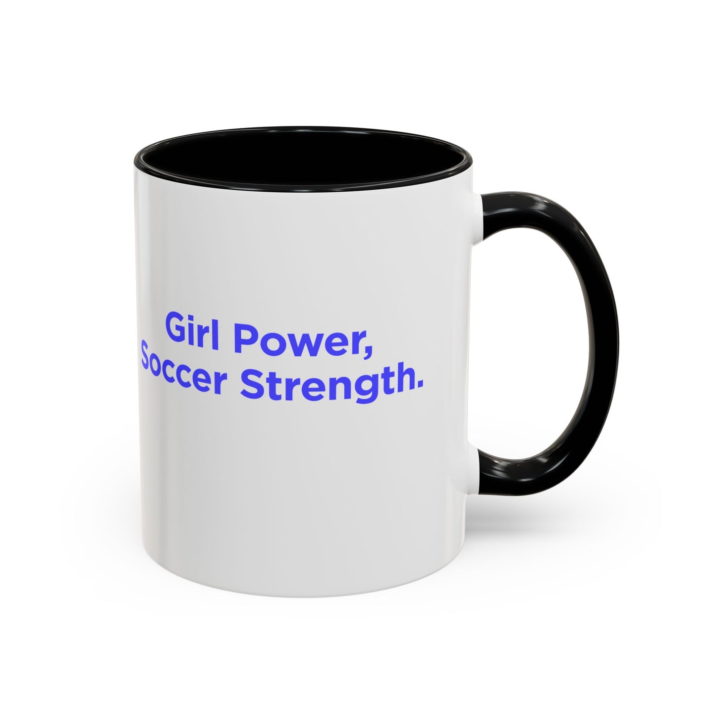 GirlsSoccer Coffee Mug (Blue Text)