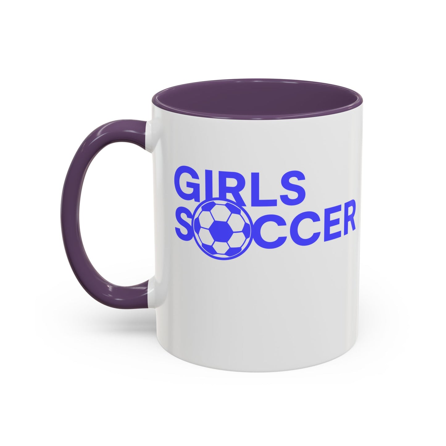 GirlsSoccer Coffee Mug (Blue Text)