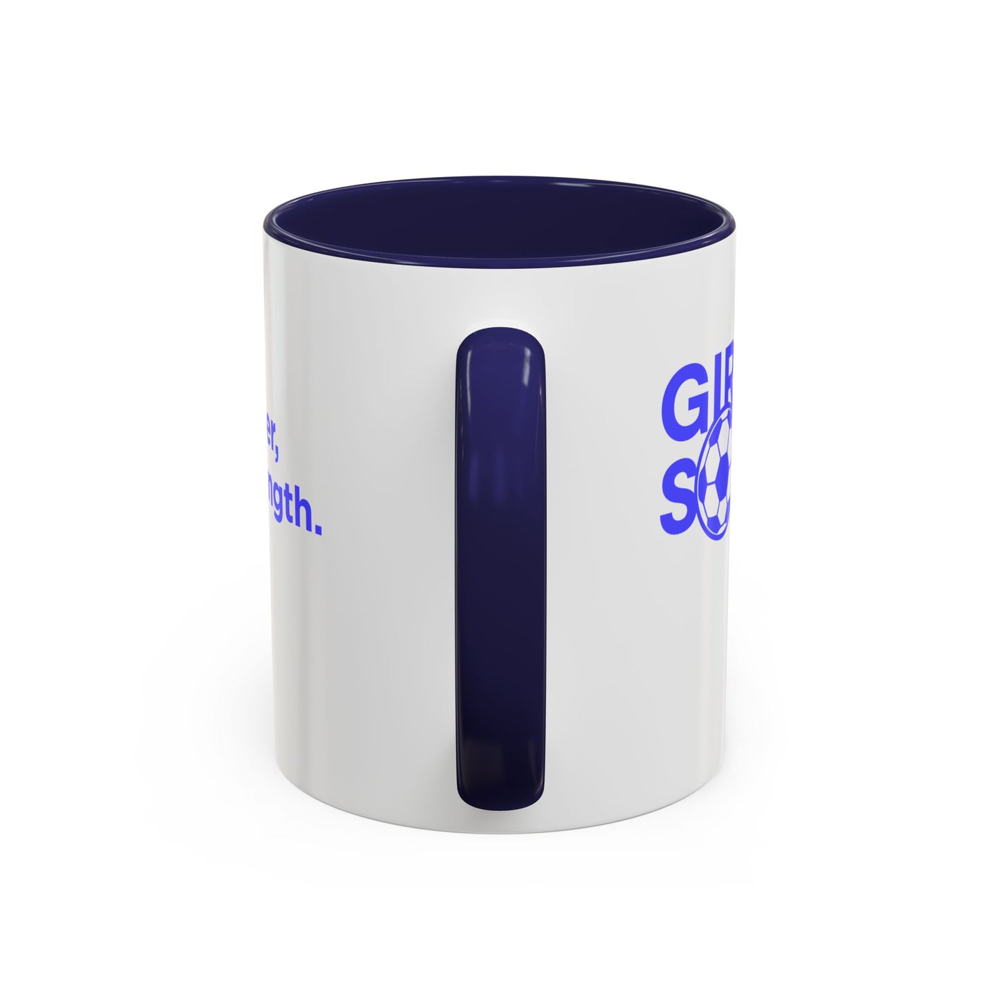 GirlsSoccer Coffee Mug (Blue Text)