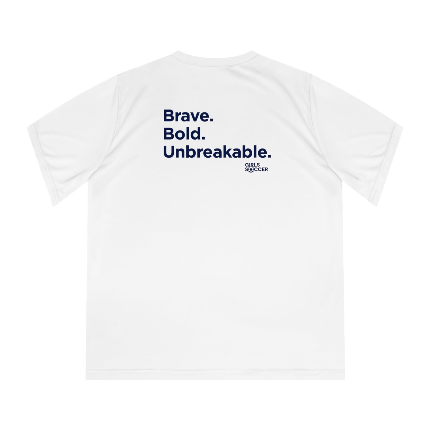 Backtalk Tee - Brave. Bold. Unbreakable (White/Black Text)