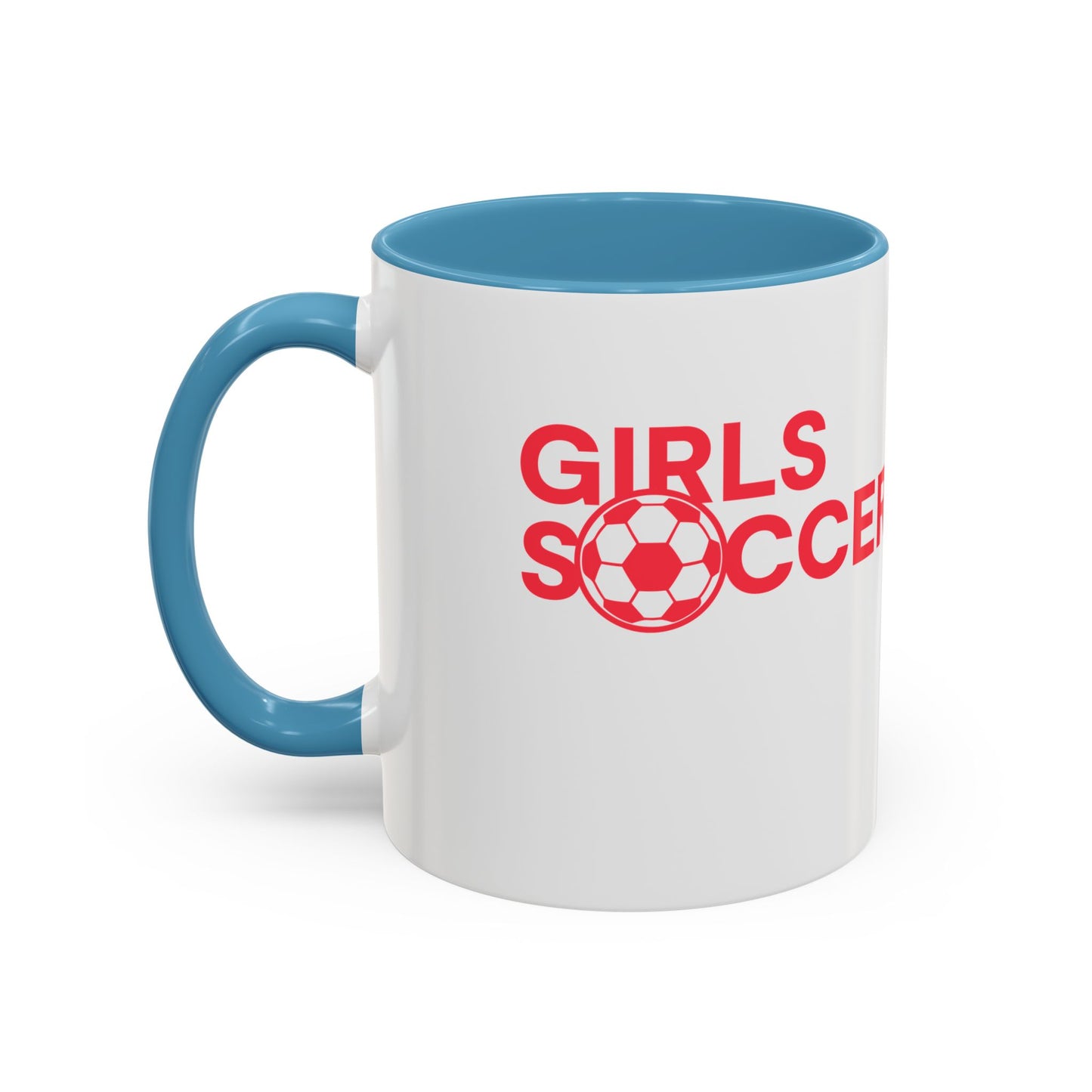 GirlsSoccer Coffee Mug (Red Text)