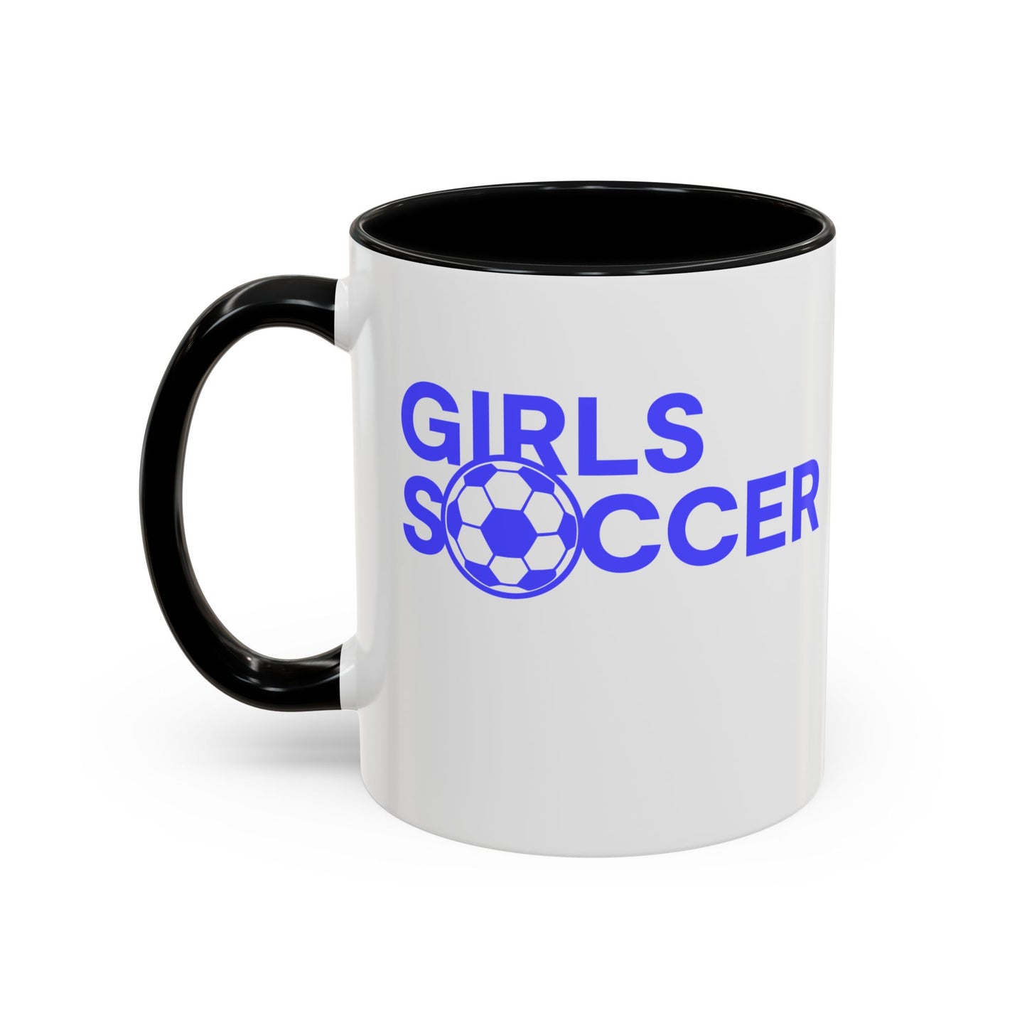GirlsSoccer Coffee Mug (Blue Text)