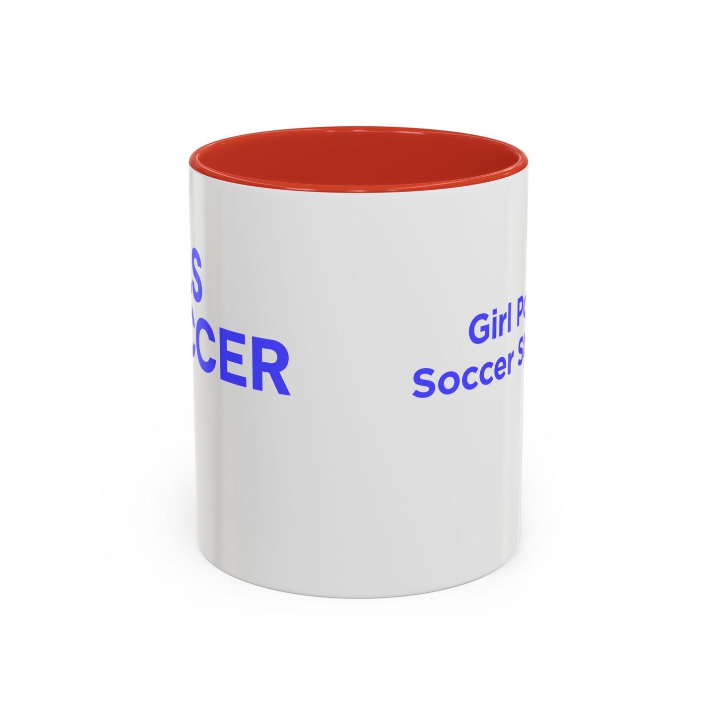 GirlsSoccer Coffee Mug (Blue Text)