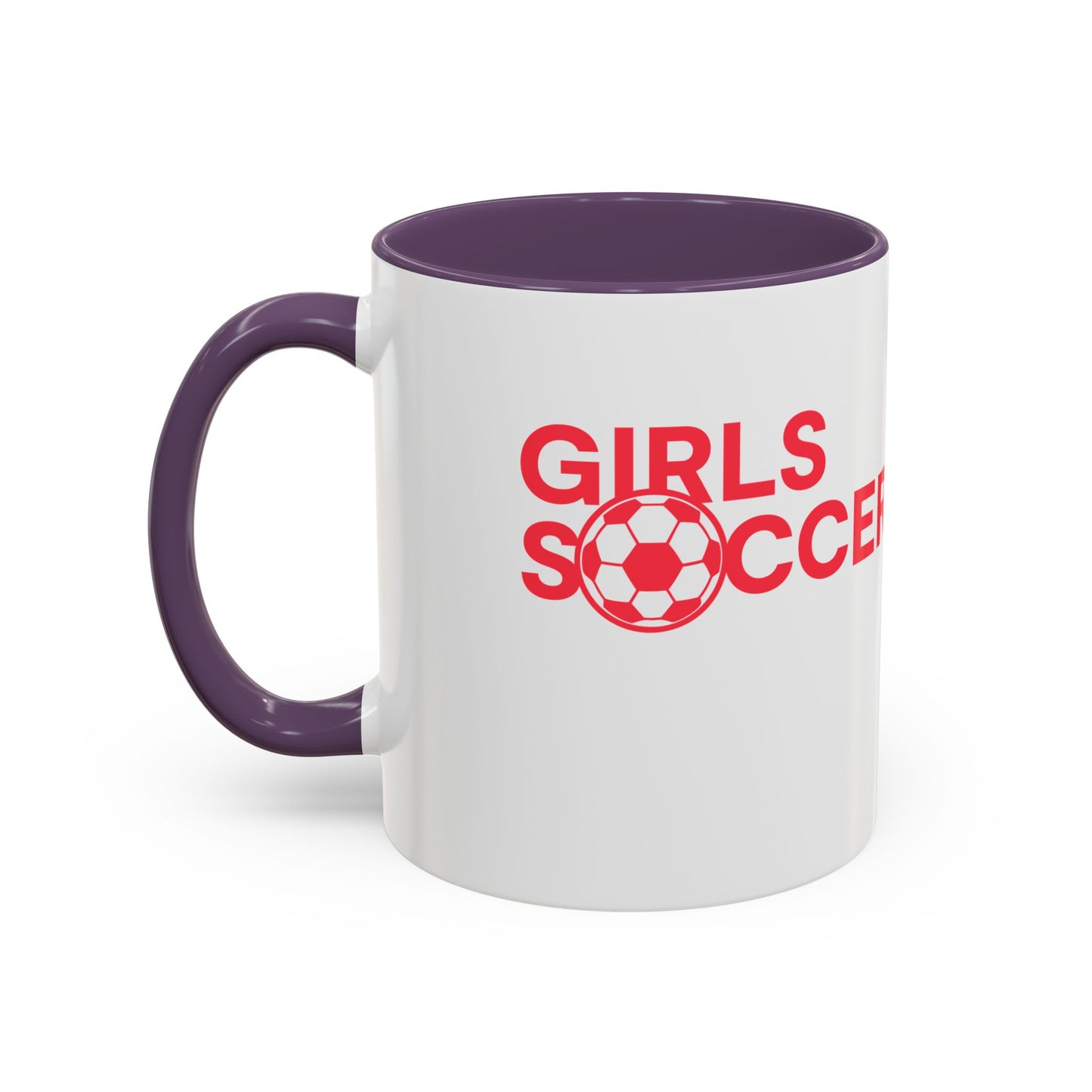 GirlsSoccer Coffee Mug (Red Text)