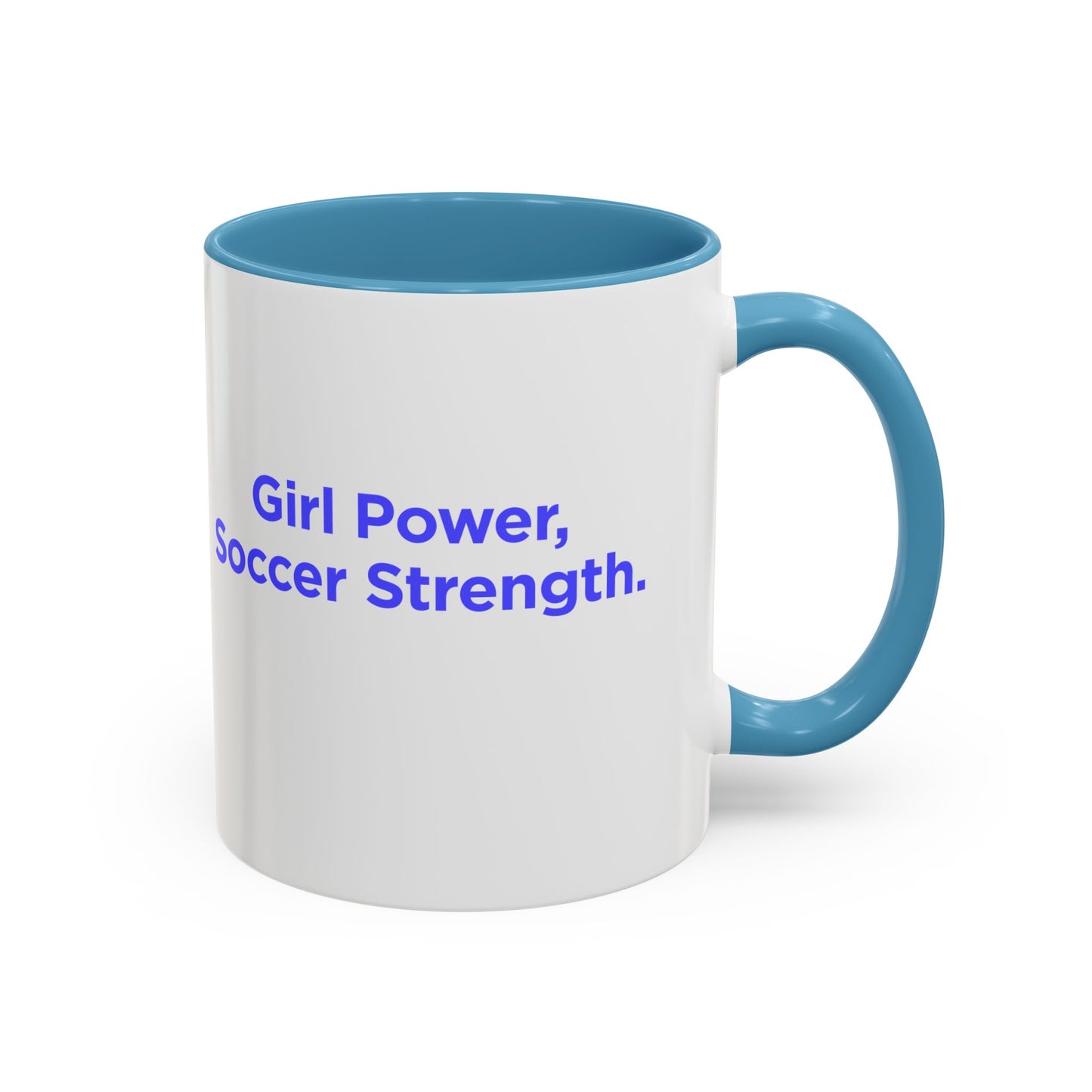 GirlsSoccer Coffee Mug (Blue Text)