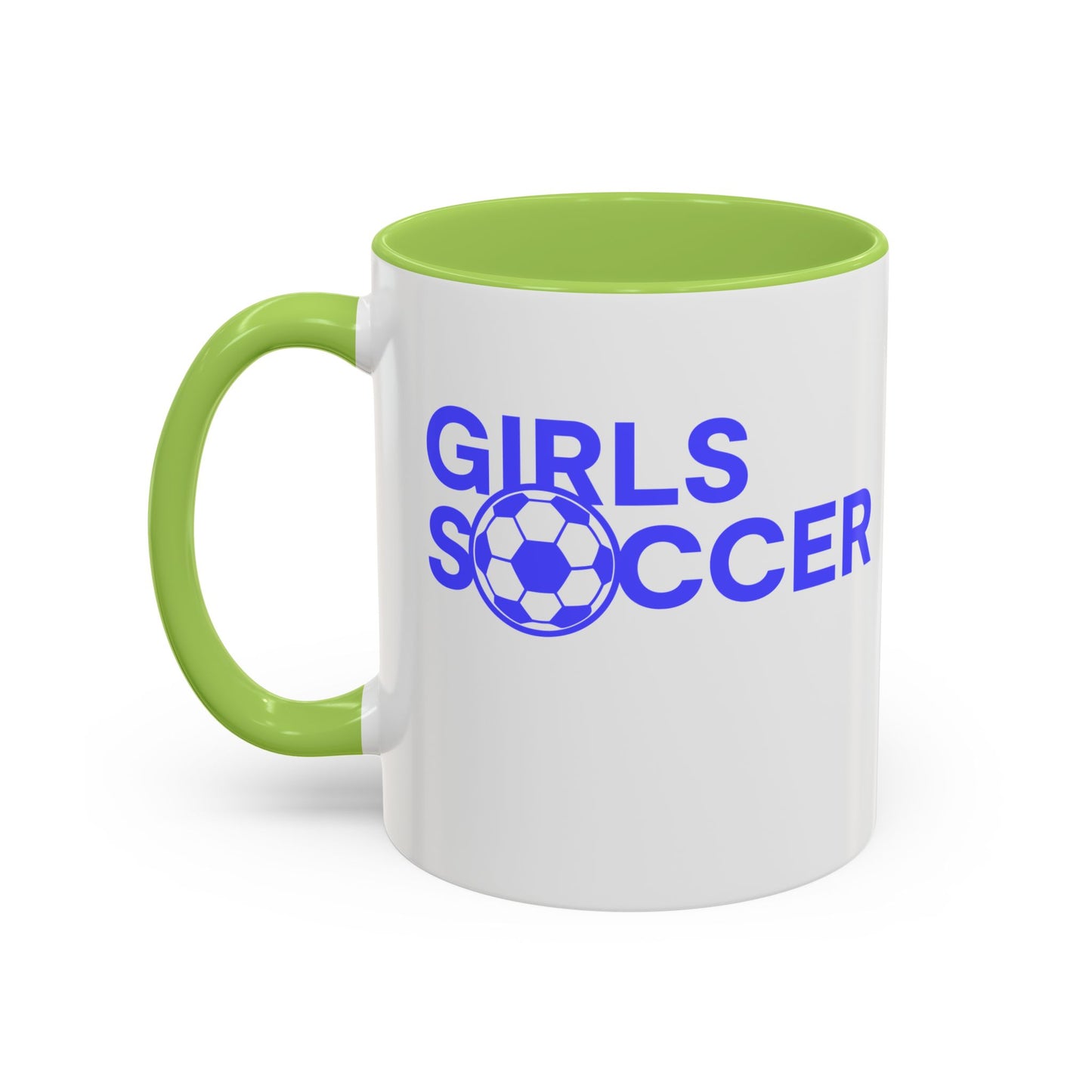 GirlsSoccer Coffee Mug (Blue Text)