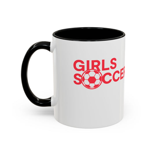 GirlsSoccer Coffee Mug (Red Text)
