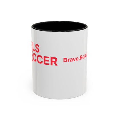 GirlsSoccer Coffee Mug (Red Text)