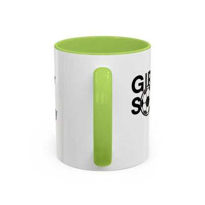GirlsSoccer Coffee Mug (Black Text)
