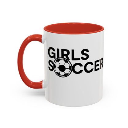 GirlsSoccer Coffee Mug (Black Text)