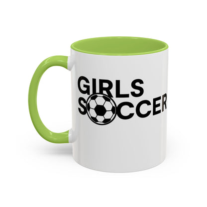 GirlsSoccer Coffee Mug (Black Text)
