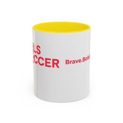 GirlsSoccer Coffee Mug (Red Text)