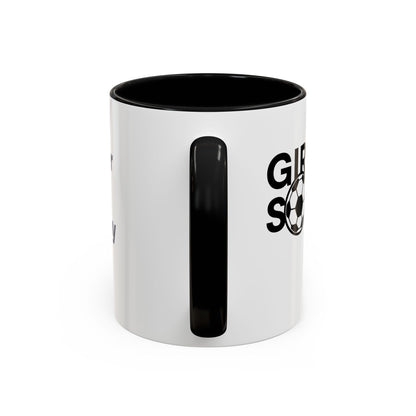 GirlsSoccer Coffee Mug (Black Text)