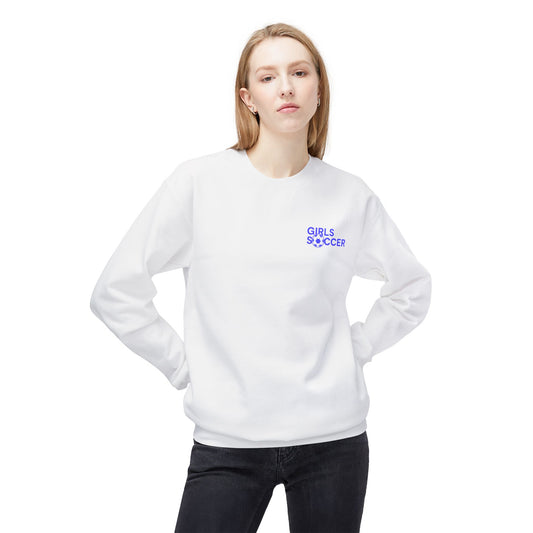 BackTalk Sweatshirt - Brave. Bold. Unbreakable (White/Blue Text)
