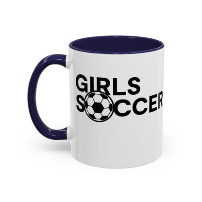 GirlsSoccer Coffee Mug (Black Text)
