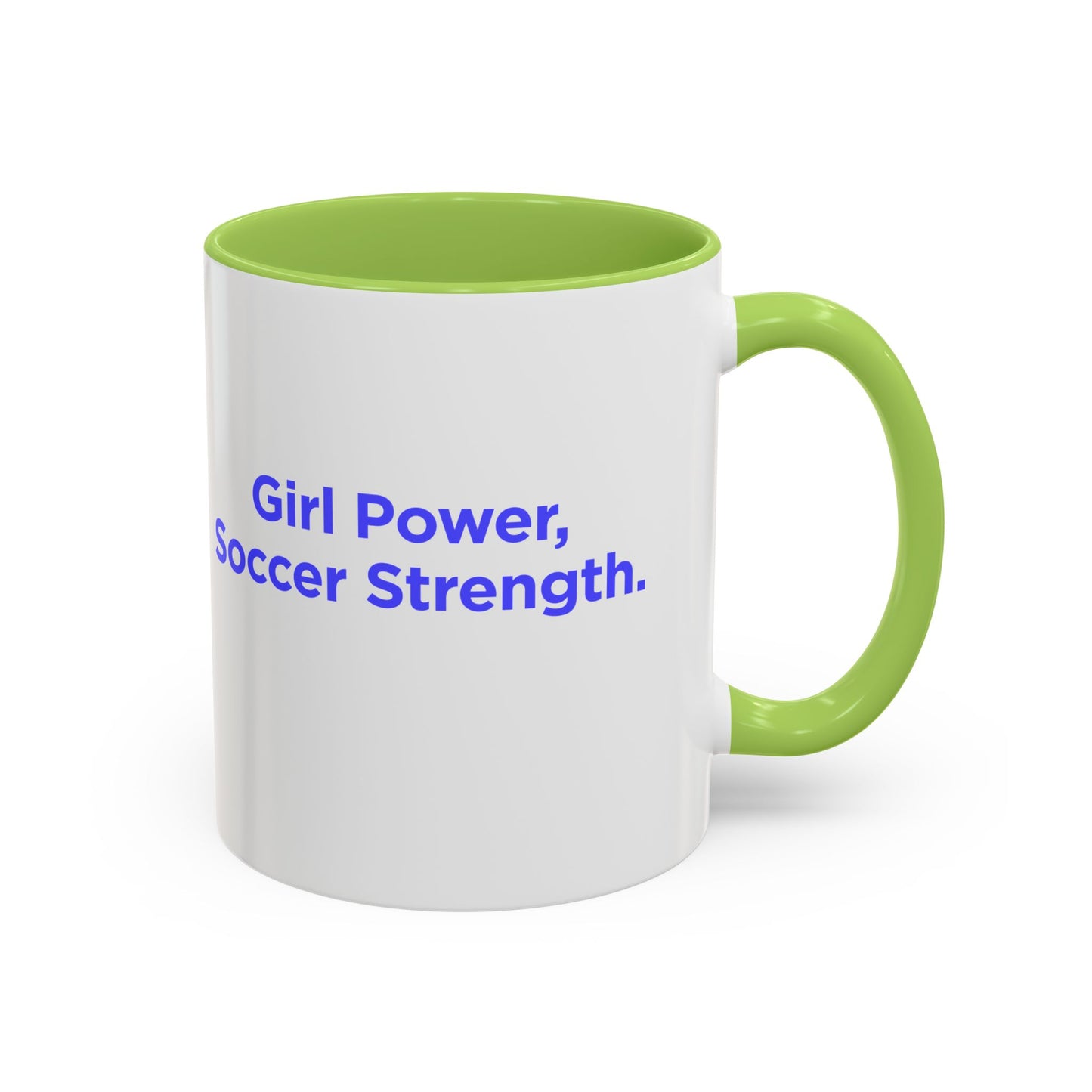 GirlsSoccer Coffee Mug (Blue Text)