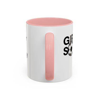 GirlsSoccer Coffee Mug (Black Text)