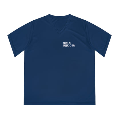 Backtalk Tee - Unleash your Soccer style (Navy/White Text)