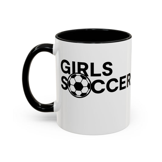 GirlsSoccer Coffee Mug (Black Text)